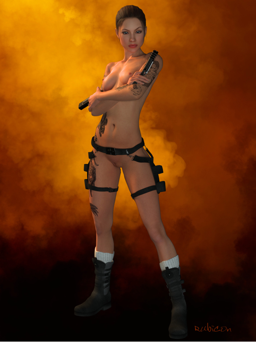 3d female female_only human lara_croft lara_croft_(classic) rubicon solo tagme tomb_raider