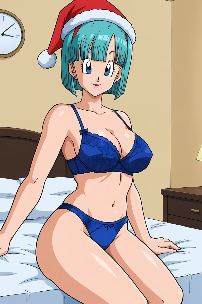 ai_assisted ai_generated breasts bulma_briefs bulma_briefs_(androids'_saga) dbz dragon_ball dragon_ball_z female girl lingerie pinku pinku.ai pinkuai