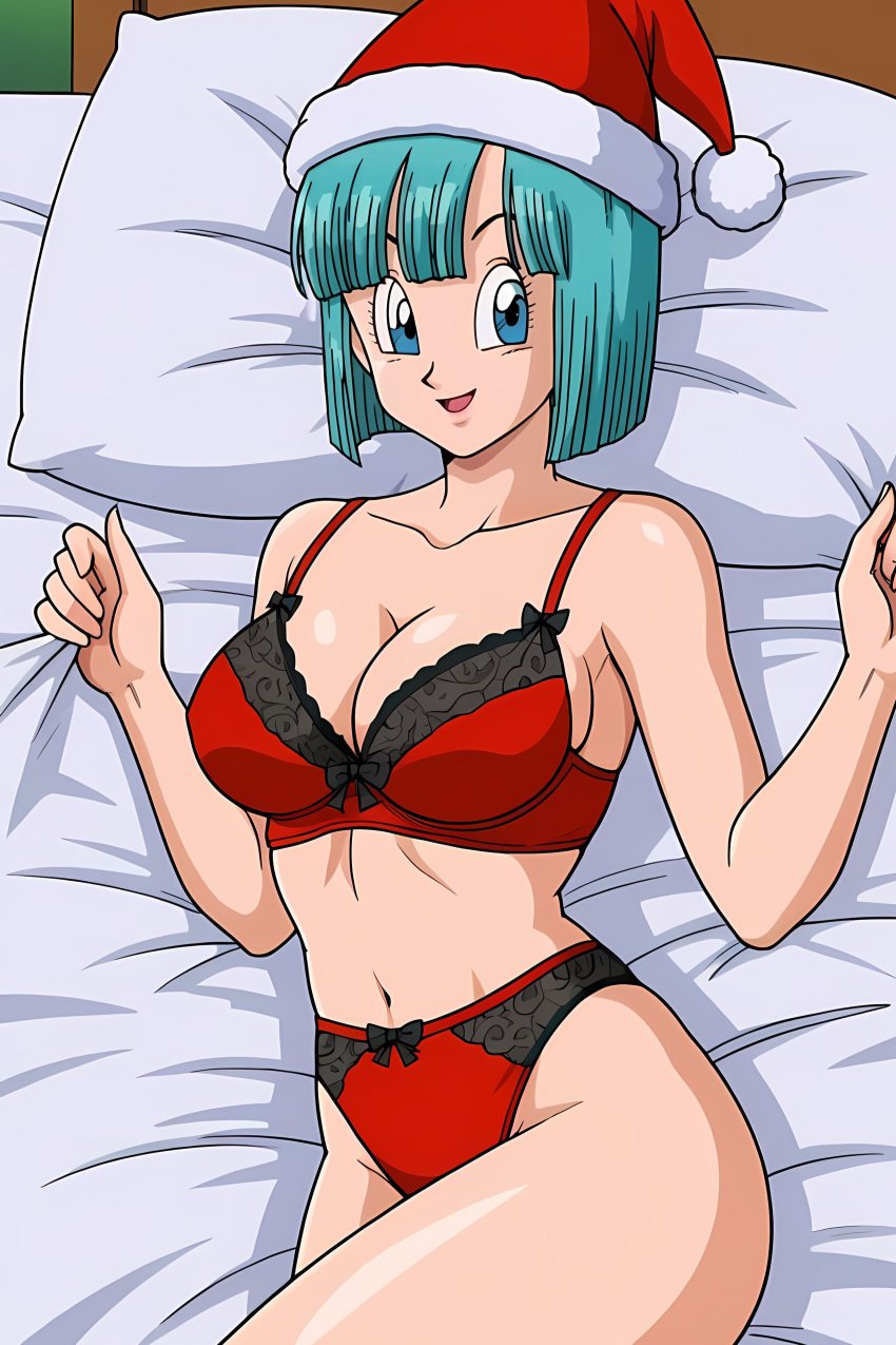 ai_assisted ai_generated breasts bulma_briefs bulma_briefs_(androids'_saga) dbz dragon_ball dragon_ball_z female girl lingerie pinku pinku.ai pinkuai