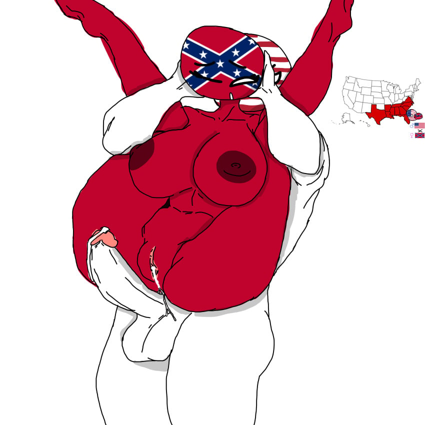 1boy1girl bitch breasts brother_and_sister confederate_flag confederate_states_of_america_(countryhumans) countryballs countryhumans countryhumans_girl cum cum_leaking_out_of_pussy edit enemies flawsystyle holding_head holding_partner male/female map penis ship traced united_states_of_america united_states_of_america_(countryhumans)