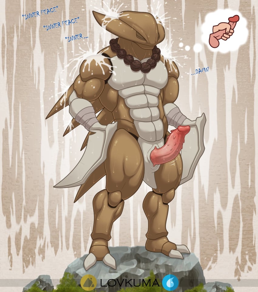 ! ... 2021 2_toes abs anatomically_correct anatomically_correct_genitalia anatomically_correct_penis animal_genitalia anthro anthrofied athletic athletic_anthro athletic_male balls biped blade_arm brown_body brown_skin closed_eyes curved_penis digitigrade dirty_thoughts erection eurypterid exoskeleton feet fossil_pokémon furry_only genital_slit genitals handjob hi_res humanoid_genitalia humanoid_penis jewelry kabutops lovkuma male meditation monk mountain necklace nintendo no_humans no_testicles nubbed_penis penile penis pokémon_(species) pokémorph pokemon prayer_beads profanity rock sex slit solo spines text thinking thought_bubble thoughts throbbing toes unusual_genitalia unusual_penis unwanted_erection video_games water water_drop waterfall waterfall_shower