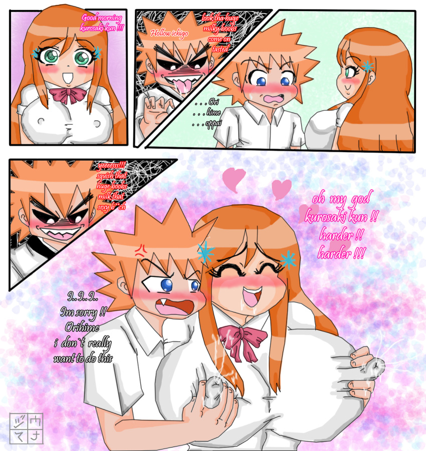 bleach dxoz female ichigo_kurosaki inoue_orihime tagme