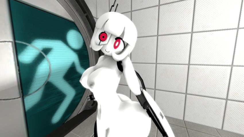 cute portal_(series) robot robot_girl turret turret_(portal)