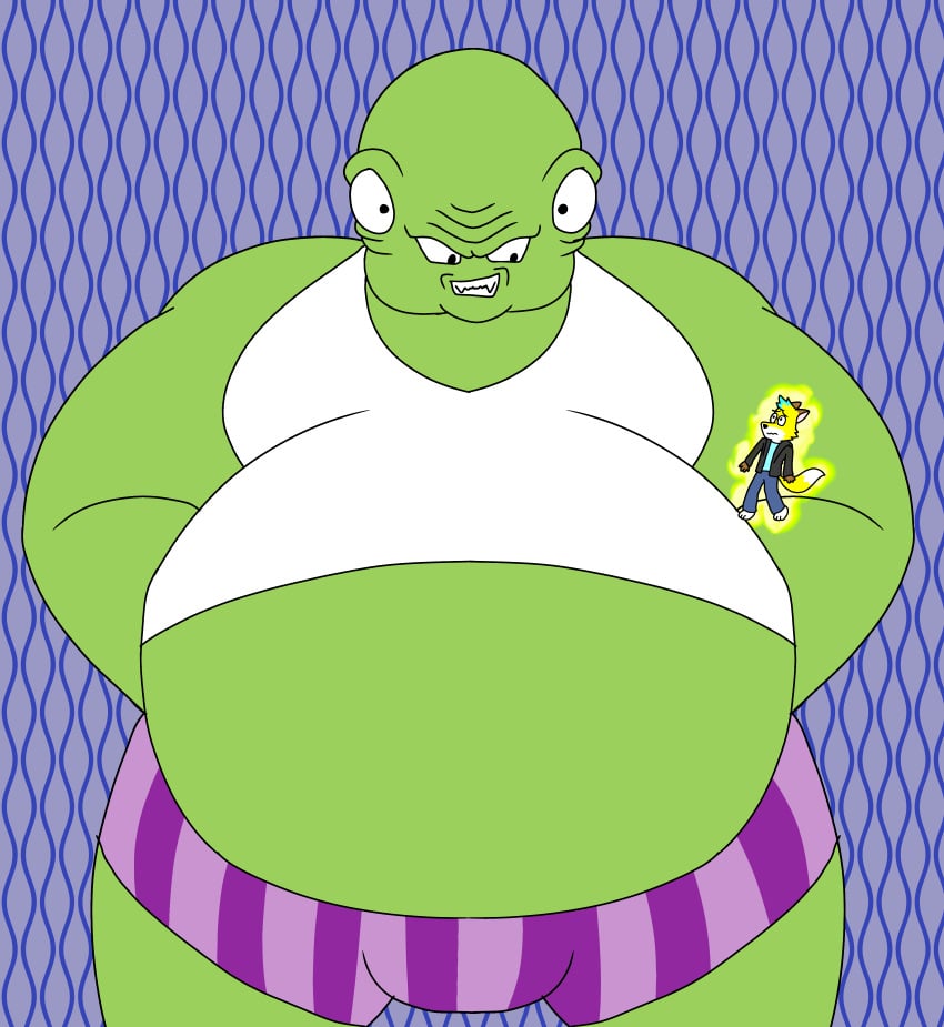 2boys belly big_belly dragon_ball dragon_ball_z fat guldo male_focus male_only oc