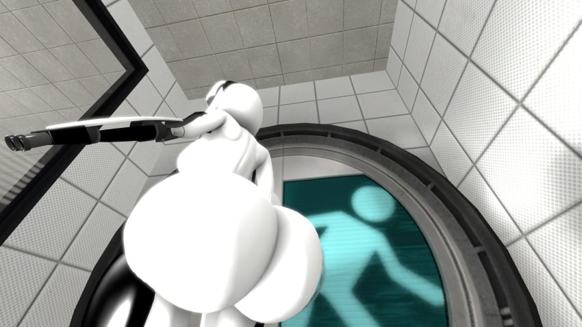 cute portal_(series) robot robot_girl turret turret_(portal)