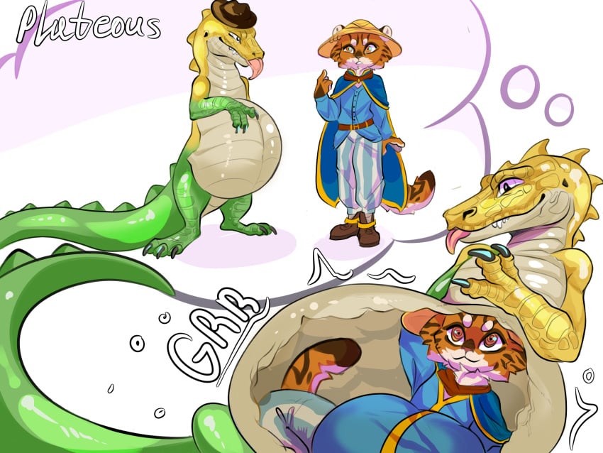 4:3 and anthro characters circus crocodile crocodilian crocodylid digital_media_(artwork) duo fetish gummigoo_(the_amazing_digital_circus) hi_res invalid_tag male male/male plateous reptile scalie vore