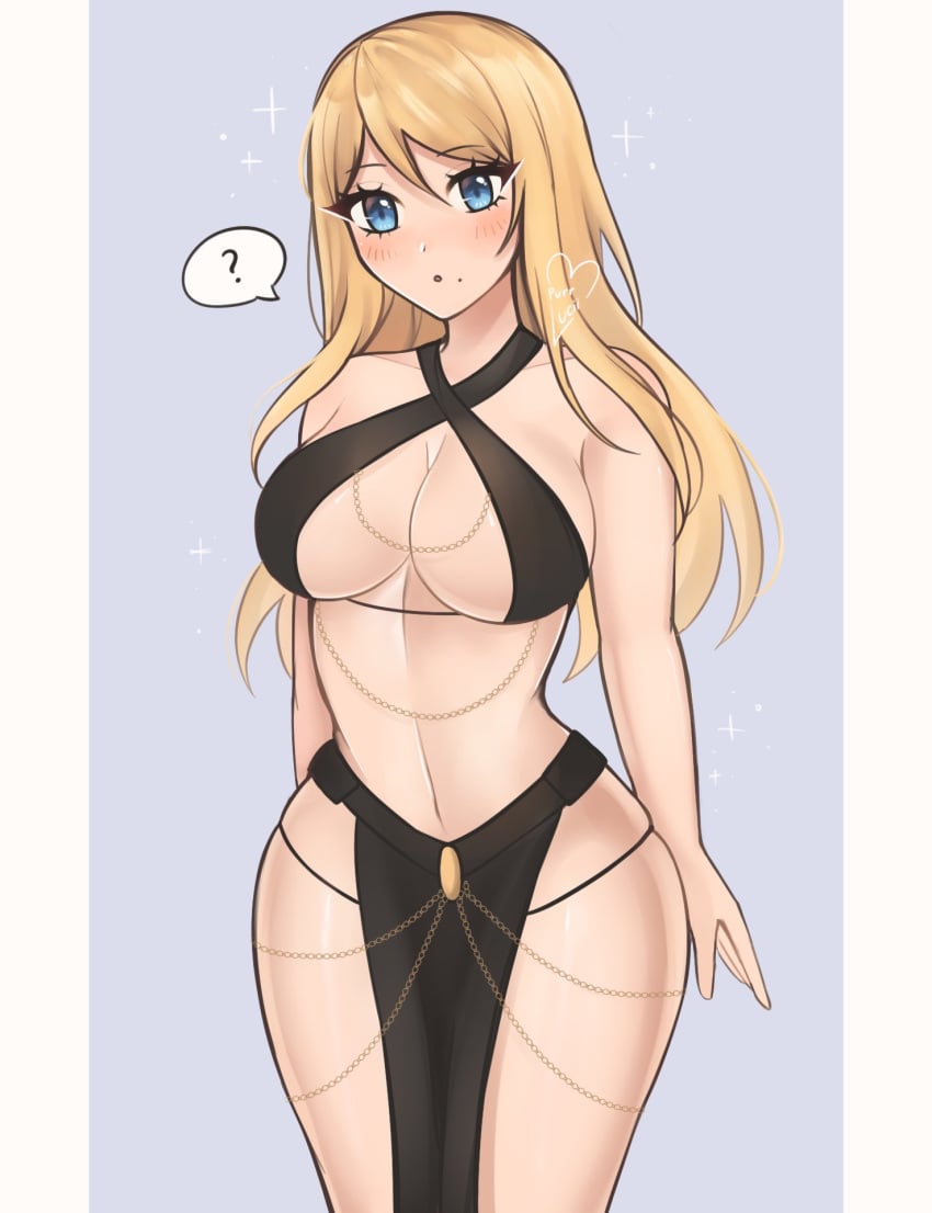 blonde_hair blue_eyes breasts female female_only metroid nintendo purrlucii samus_aran solo