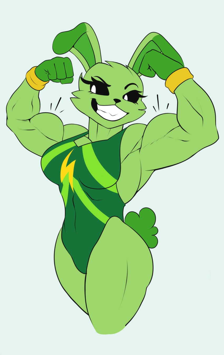 anthro anthro_on_anthro anthro_only bobilevrais bunny bunny_ears bunny_girl bunny_tail bunnygirl critters_(poppy_playtime) domestic_rabbit flex flexing furry_only green_body green_fur green_skin hoppy_hopscotch hoppy_hopscotch_(poppy_playtime) muscles muscular muscular_female no_humans poppy_playtime poppy_playtime_(chapter_3) rabbit sex smiling_critters tagme wrestler wrestling wrestling_outfit