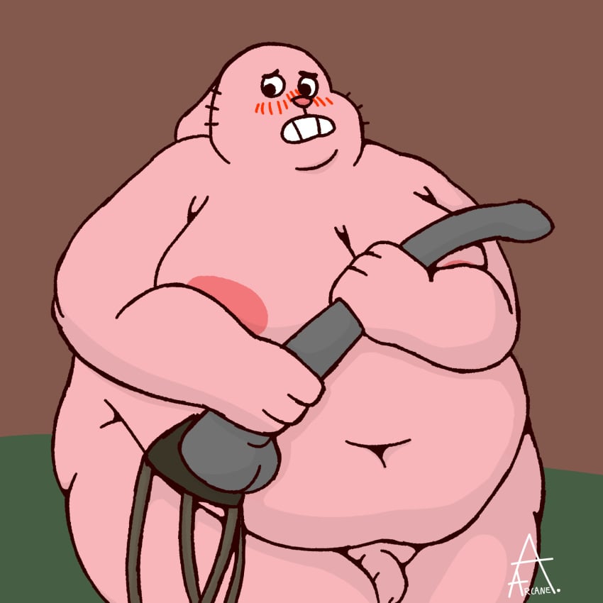 2024 anthro areola arkaneanarchist_(artist) ass balls belly big_belly big_breasts big_butt blush breasts cartoon_network colored digital_drawing_(artwork) digital_media_(artwork) ears_back fat fat_belly femboy foreskin genitals hi_res holding_object holding_sex_toy huge_belly huge_breasts huge_butt huge_hips huge_thighs humanoid_genitalia humanoid_hands humanoid_penis lagomorph leporid looking_away lovehandles male mammal moobs morbidly_obese morbidly_obese_anthro morbidly_obese_male nipples nude obese obese_anthro obese_male open_mouth overweight overweight_anthro overweight_male penis pink_body pink_nipples pink_skin pivoted_ears rabbit richard_watterson sex_toy shy simple_background small_penis solo strapon teeth the_amazing_world_of_gumball thick_thighs wide_hips