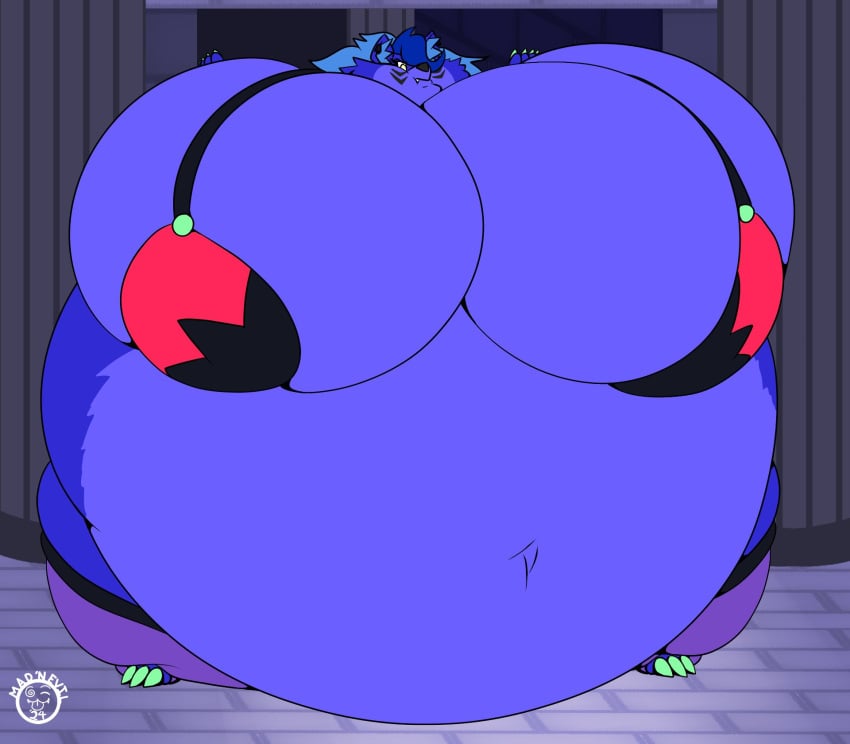 big_ass big_breasts blueberry_inflation breasts bubble_butt cleavage female five_nights_at_freddy's furry huge_ass huge_breasts inflation mad_n_evil roxanne_wolf_(fnaf) tagme thick_thighs wide_hips