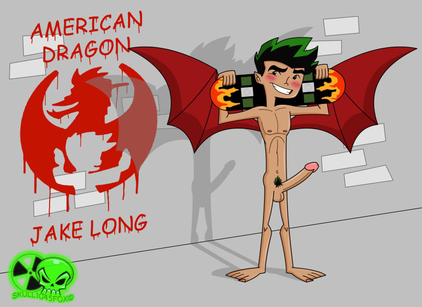 american_dragon:_jake_long disney disney_channel jake_long male male_only nude penis skull1045fox testicles