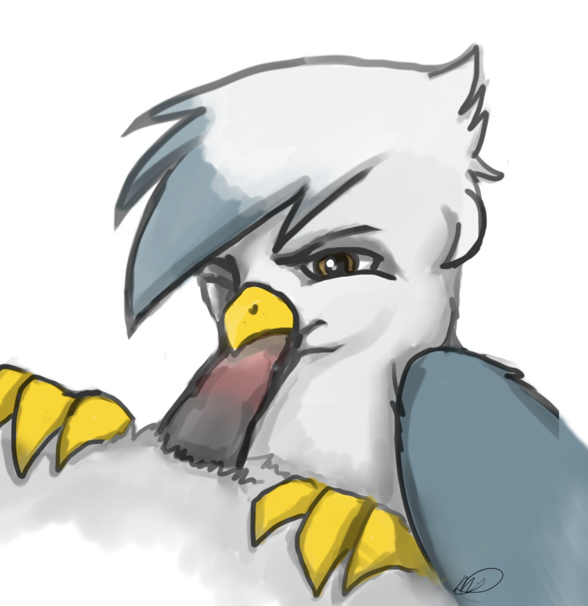 ambiguous_gender avian beak beakjob fellatio ganix gryphon male meggchan my_little_pony oral oral_sex original_character penis sex