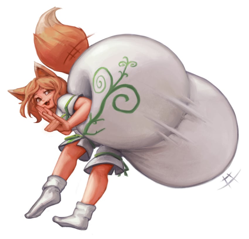 1girls ass ass_bigger_than_body ass_bigger_than_head ass_built_separately bubble_ass bubble_butt decisivetang_(artist) female female_focus female_only gigantic_ass huge_ass kudamaki_tsukasa touhou