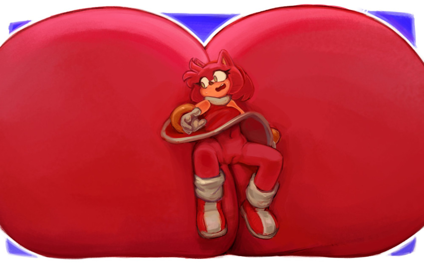 amy_rose anthro anthro_only ass ass_bigger_than_body ass_bigger_than_head ass_body ass_built_separately bubble_ass bubble_butt decisivetang_(artist) gigantic_ass huge_ass pussy sonic_(series)