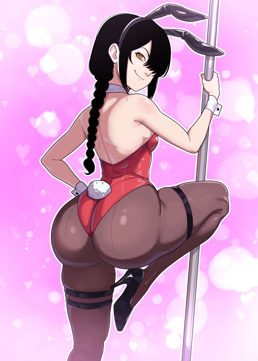 1girls big_ass black_hair black_heels black_high_heels bottom_heavy braid braided_hair braided_ponytail brat bratty bubble_ass bubble_butt bunny_ears bunny_girl bunnysuit chainsaw_man curvaceous curvy curvy_figure dat_ass fat_ass female_brat female_only fembrat flat_chest flat_chested flat_n_thick freshnsfw heels high_heels huge_ass huge_thighs large_ass looking_at_viewer looking_back mesugaki nayuta_(chainsaw_man) orange_eyes pantyhose pole pole_dancing pose round_ass shortstack small_breasts stripper_pole tagme thick thick_ass thick_thighs thighs tight_clothing very_young very_young_girl wide_hips yellow_eyes young young_female young_girl young_woman younger_female