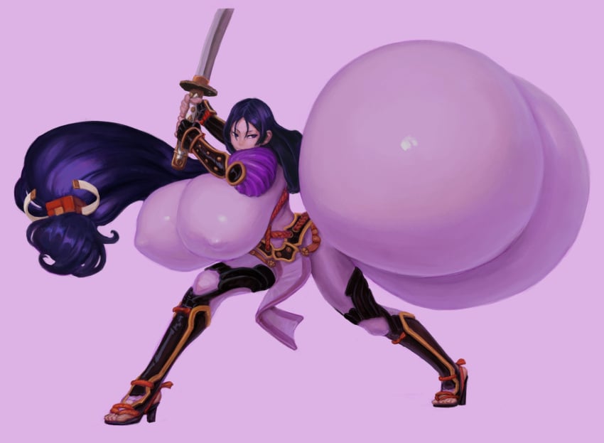 ass ass_bigger_than_body ass_bigger_than_head ass_built_separately breasts_bigger_than_head bubble_ass bubble_butt decisivetang_(artist) gigantic_ass huge_ass