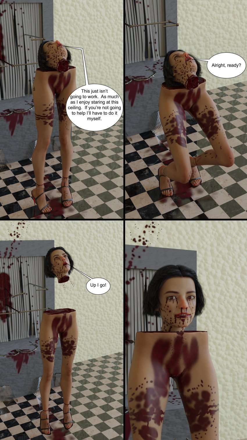 blood cut_in_half cute_model decapitation dwjeebus gore guro lucy_cute naked nbm still_alive