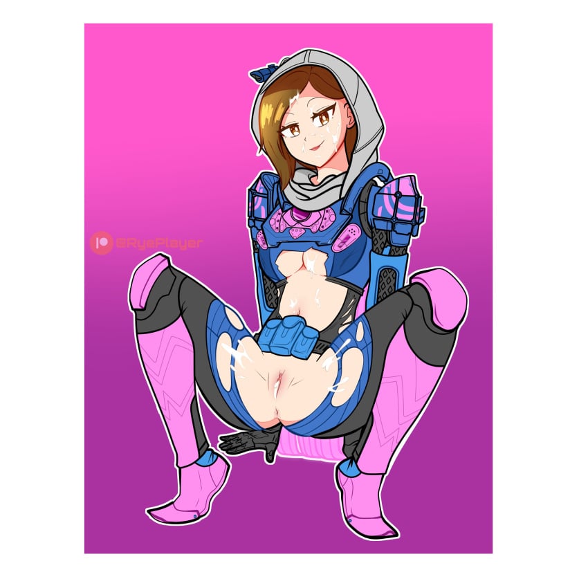 1girls anus armor armored_boots armored_female breasts brown_eyes brown_hair cum cum_in_pussy cum_inside cum_on_body cum_on_breasts cum_on_face cum_on_lower_body cum_on_upper_body destiny_(game) destiny_2 female female_only guardian_(destiny) hood hunter_(destiny) looking_at_viewer original_character presenting presenting_anus presenting_pussy pussy ripped_clothing ryeplayer solo solo_female tagme torn_clothes torn_clothing underboob