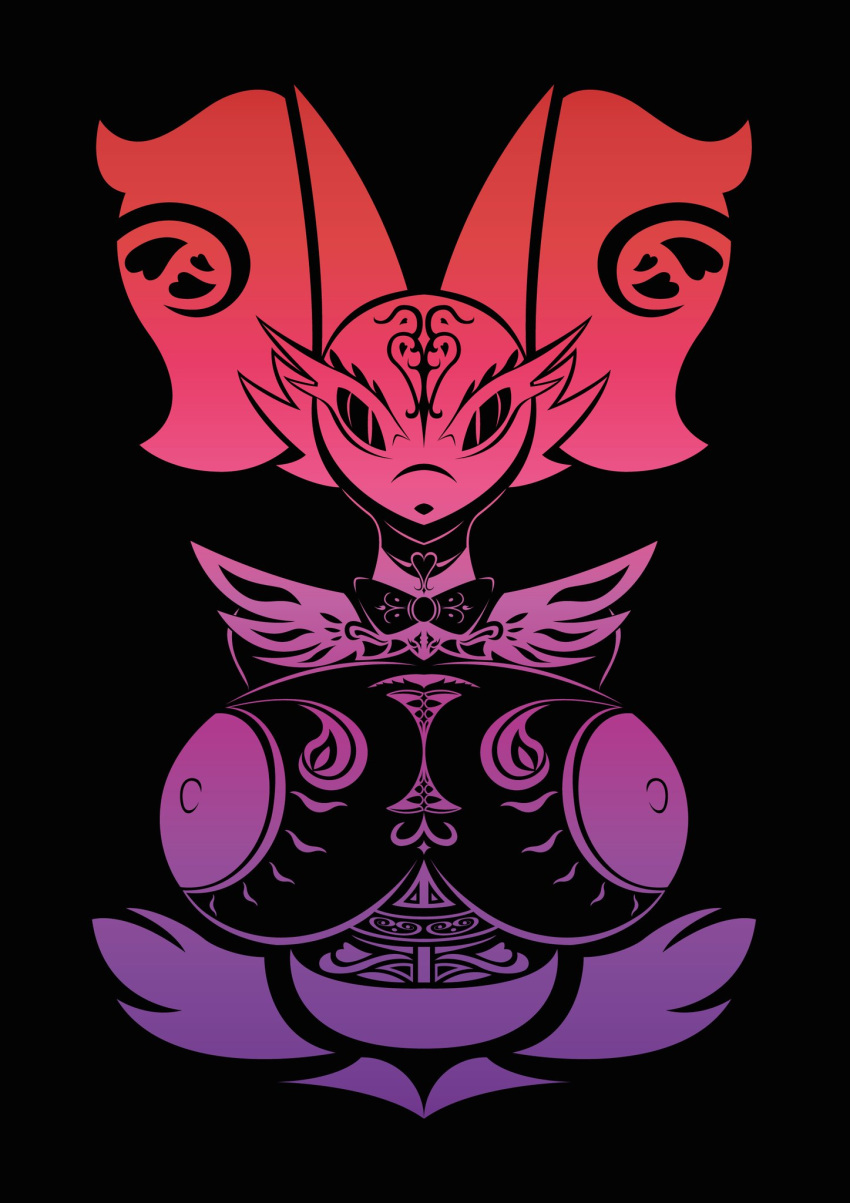 big_breasts breasts bust_portrait delphox delphox_waitress female furry huge_breasts nintendo nipples pokémon_(species) pokemon tagme tribal_tattoo