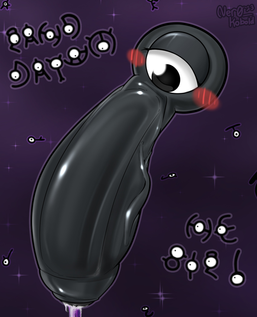 1_eye ambiguous_gender big_penis big_vein black_penis blush blush_lines blush_stickers bodily_fluids character_cipher digital_media_(artwork) dripping eye_creature generation_2_pokemon genital_fluids genitals group half_closed hi_res huge_cock humanoid_genitalia humanoid_penis hyper hyper_genitalia hyper_penis leaking_precum letter_creature ner0_kobold nintendo penis pokemon pokemon_(species) precum precum_drip signature solo_focus space text unown_! unown_(pokemon) unown_? unown_a unown_b unown_d unown_e unown_f unown_g unown_h unown_j unown_k unown_m unown_q unown_r unown_t unown_text unown_u unown_y vein veiny_penis