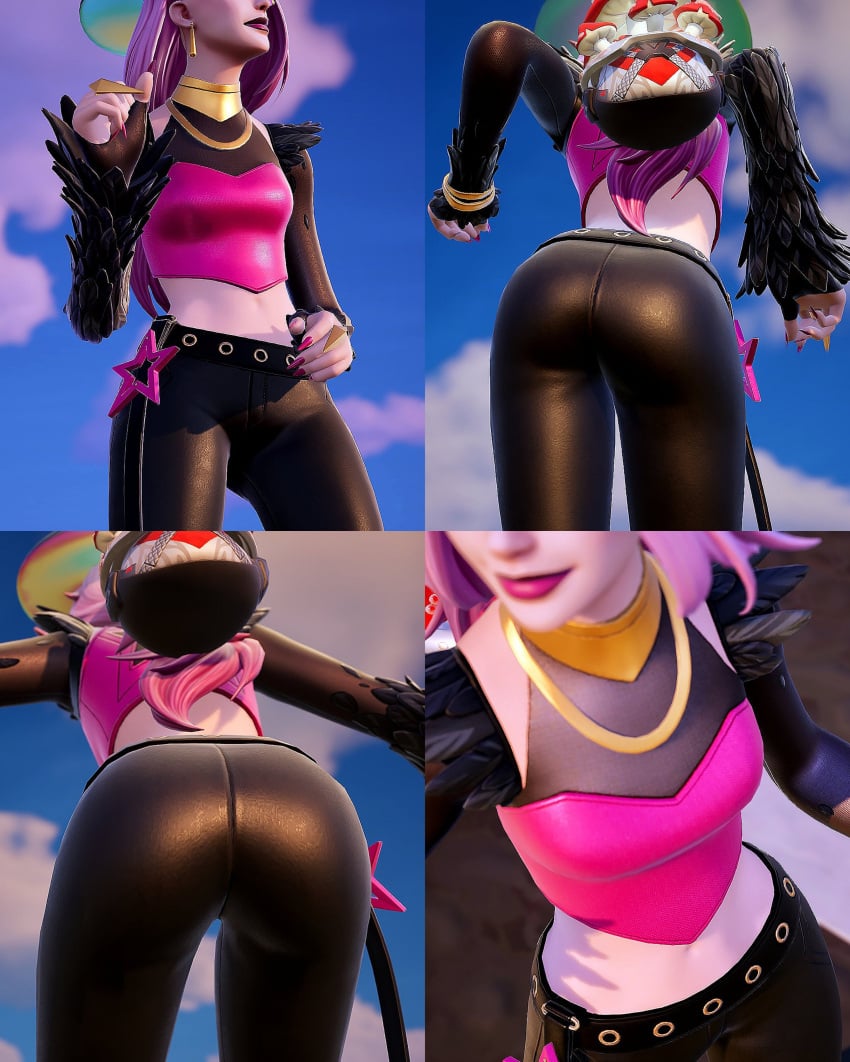 ass_focus fortnite fortnite:_battle_royale harpy_haze_(fortnite) haze_(fortnite) low_effort screenshot