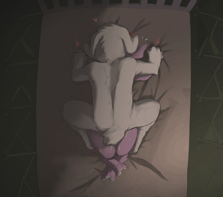 2024 3_toes anthro anthro_on_anthro anthro_penetrated anthro_penetrating anthro_penetrating_anthro bed body_part_in_pussy cave_story chaco_(cave_story) duo feet female female_anthro female_on_bottom female_penetrated floppy_ears fur furniture hand_holding heart_symbol hi_res high-angle_view lagomorph looking_aside lop_ears male male/female male_anthro male_on_top male_penetrating male_penetrating_female mammal mimiga nude_anthro nude_female nude_male on_bed on_bottom on_top penetration penile penile_penetration penis_in_pussy ptkd purple_body purple_fur santa_(cave_story) sex tail toes vaginal_penetration vaginal_penetration white_body white_fur white_tail