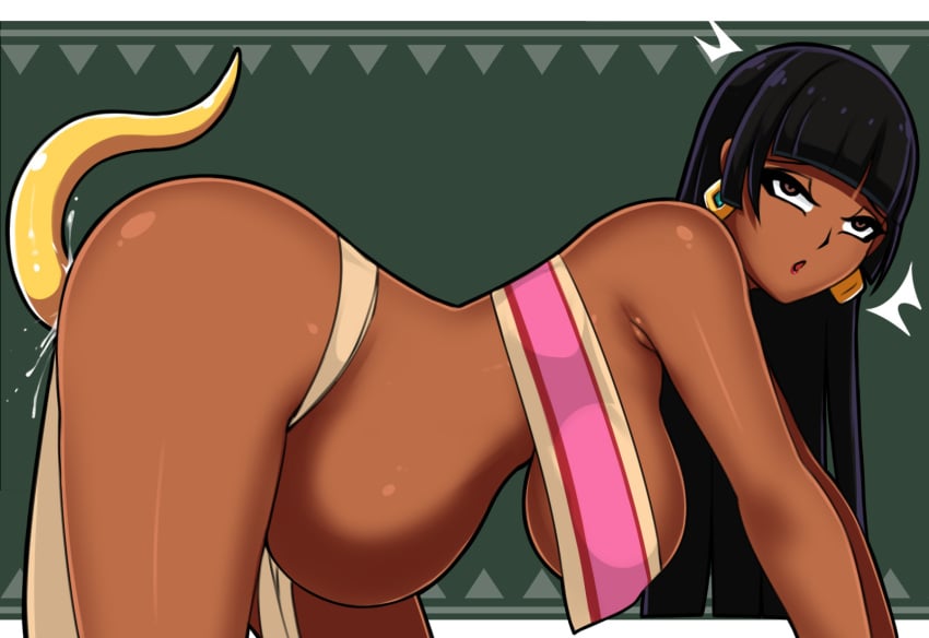 1girls ass bangs belly belly_bulge bent_over big_ass big_belly big_breasts black_hair breasts chel creature_inside dark-skinned_female dark_skin earrings female feral insertion latina living_insertion saberrung snake snake_bestiality snake_in_pussy snake_insertion snake_prey the_road_to_el_dorado unbirthing vore zoophilia