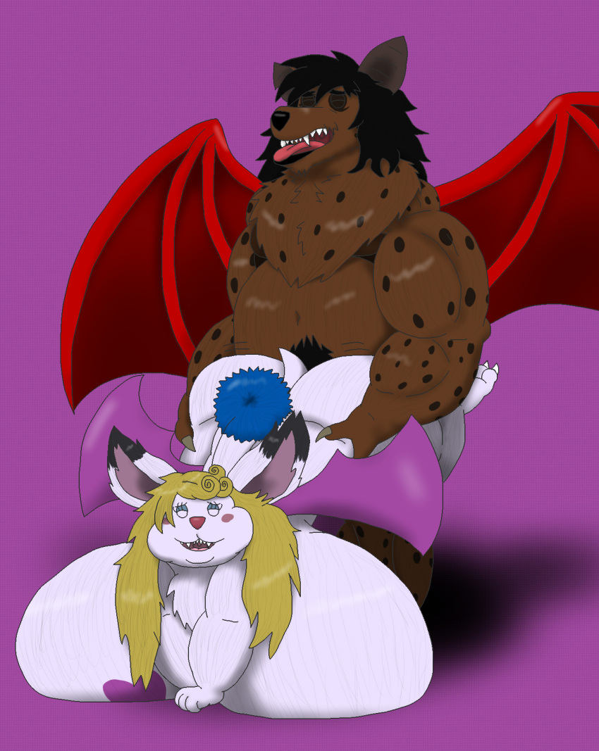 alythewolfcat anthro ass autunna_the_moogle bat big_breasts big_butt breasts duo female final_fantasy from_behind_position heart_tattoo hi_res huge_breasts huge_butt hybrid hyena hyper hyper_breasts joseph_vincent leaf-nosed_bat male male/female mammal microbat moogle musclegut muscular potbelly sex short_stack size_difference spotted_hyena square_enix tattoo vampire_bat wheelbarrow_position wings yangochiropteran