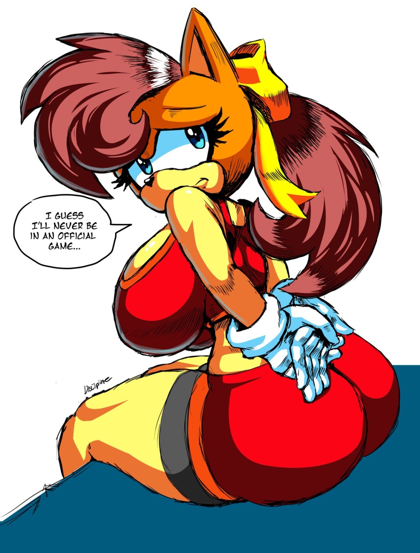 clothed disciplinedgals huge_ass huge_breasts sonic_(series) sonic_the_hedgehog_(series) sonic_x-treme thick_thighs tiara_boobowski