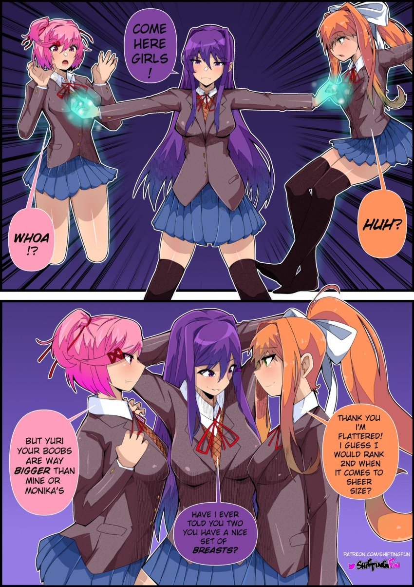 comic doki_doki_literature_club english_text monika_(doki_doki_literature_club) natsuki_(doki_doki_literature_club) patreon_url pre_vore shiftingfun tagme text url vore yuri_(doki_doki_literature_club)