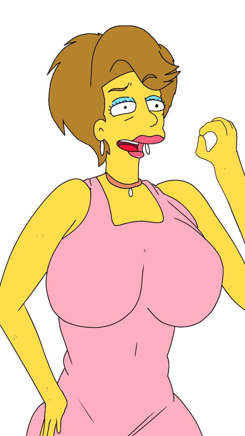 1boy 20th_century_fox bad_anatomy bart_simpson big_ass big_breasts breasts_bigger_than_head color colored deuscartoon disney female ginger_flanders milf older_female the_simpsons