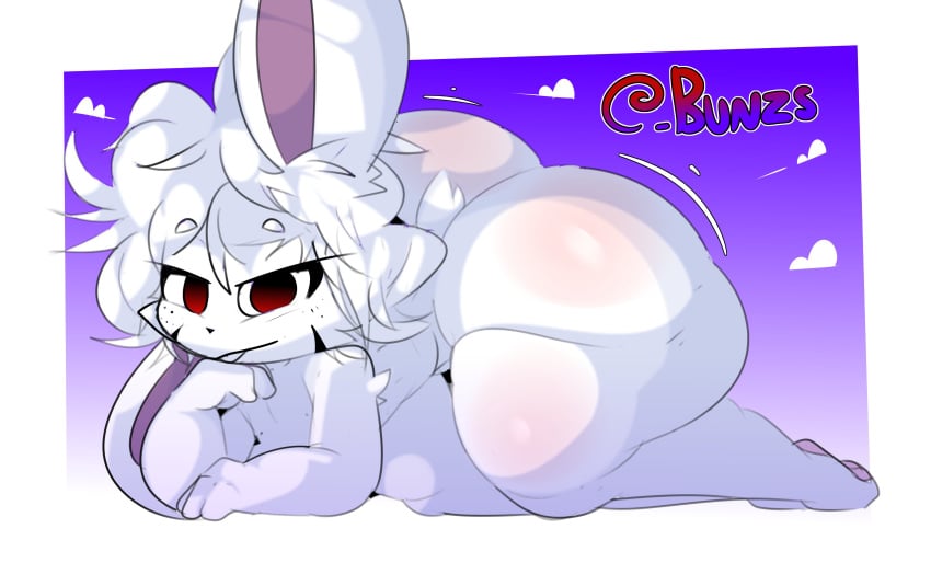 all_fours anthro ass bottom_heavy bottomheavy bunny bunzs bunzs_(character) huge_ass konaditto male male_only nude nude_male squashortstacks thick_thighs