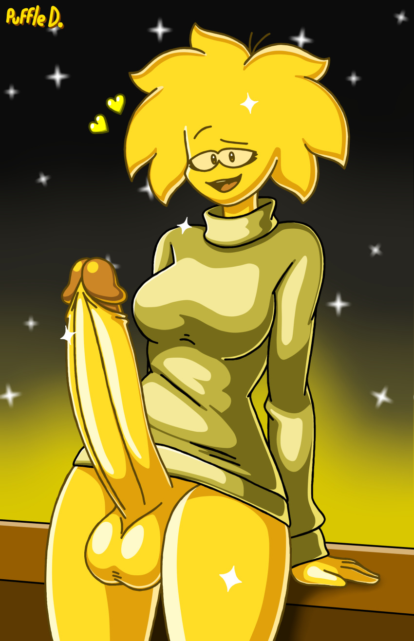 1futa futa_only futanari golden_fur penis puffle puffledreemurr sweater