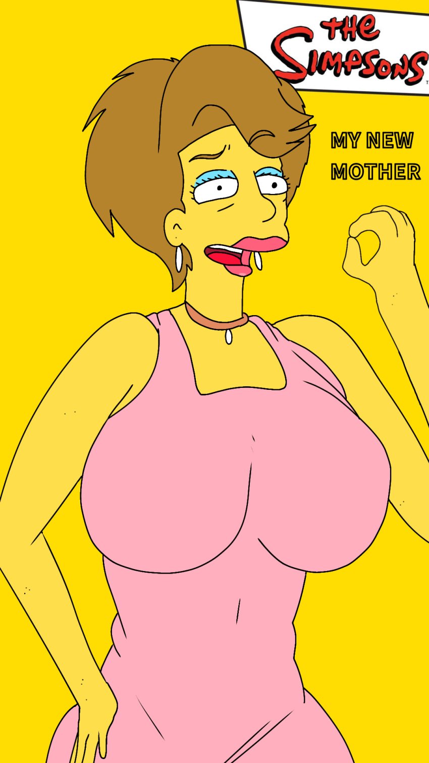 1female 20th_century 20th_century_fox big_ass big_breasts disney female ginger_flanders hq milf the_simpsons