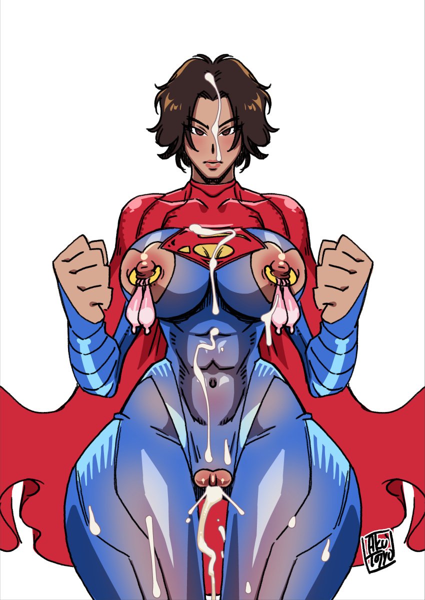 1girls 2d 2d_(artwork) 2d_artwork abs actress alien alien_girl alien_humanoid alternate_version_available artist_name big_areola big_ass big_breasts big_nipples brown_eyes brown_hair cape celebrity child_bearing_hips cleavage clenched_fist clenched_fists clenched_hand clenched_hands clothed clothed_female clothing clothing_cutout condom condom_accessories condom_on_nipples condom_tied_to_nipple condoms condoms_on_body costume crotch_cutout cum cum_in_pussy cum_inside cum_on_body cum_on_breasts cum_on_face cum_on_lower_body cum_on_thighs cum_on_upper_body cutout dc dc_comics dripping dripping_cum dripping_pussy female female_focus female_only filled_condom filled_condoms front_view fully_clothed heart_cutout hourglass_figure huge_areolae huge_ass huge_breasts huge_nipples kara_zor-el kryptonian large_areolae large_ass large_breasts large_nipples leaking leaking_cum leaking_pussy light-skinned_female light_skin looking_at_viewer navel nipple_piercing partially_clothed pierced_nipples piercing piercings sasha_calle see-through see-through_clothes see-through_clothing semen semen_on_body semen_on_face short_hair simple_background skin_tight skindentation skinsuit solo solo_female solo_focus supergirl supergirl_(sasha_calle) superheroine thick_thighs tight_clothes tight_clothing tight_fit tojyo used_condom used_condom_tied_on_nipples used_condoms voluptuous voluptuous_female watermark wide_hips