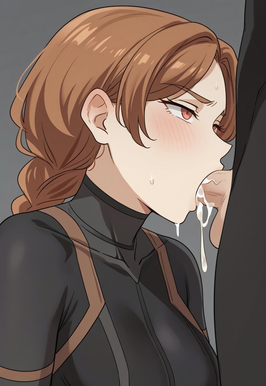 ai_generated blowjob candice_(unordinary) ceremon_vaughan deep_blowjob deepthroat fellatio oral oral_creampie oral_penetration oral_sex oral_vore self_upload unordinary webtoon webtoon_waifu