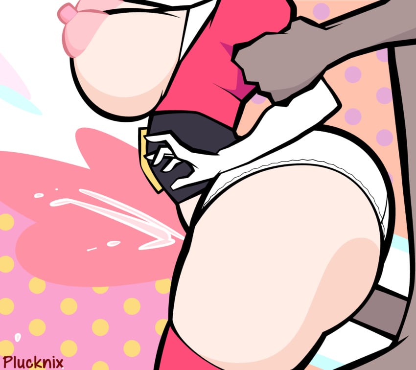 animated animated artist_name ass_ripple big_penis bouncing_breasts cum_squirt from_behind grabbing_from_behind hitting_it_from_the_back holly_(plucknix) large_breasts looping_animation patreon pink_nipples plucknix simple_background thighhighs unseen_male vaginal_penetration white_panties