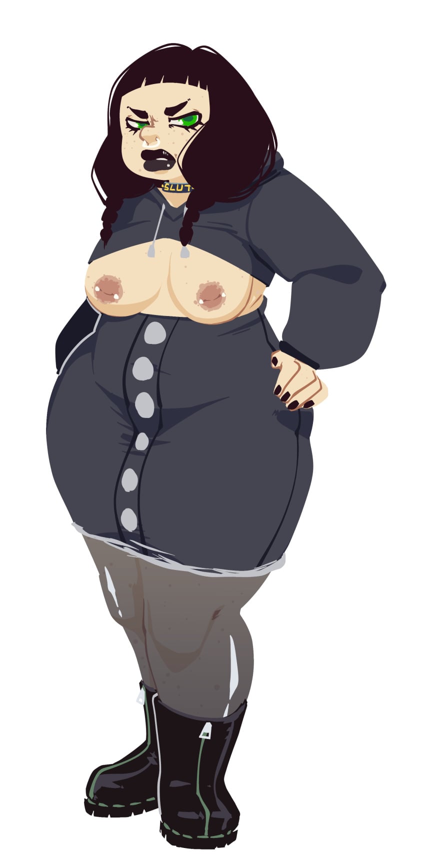 box_chan goth lipstick mandy_anders thick_thighs