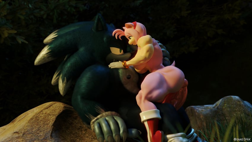 3d amy_rose diag34k halloween huge_penis larger_male size_difference sonic_(series) sonic_the_hedgehog sonic_the_werehog
