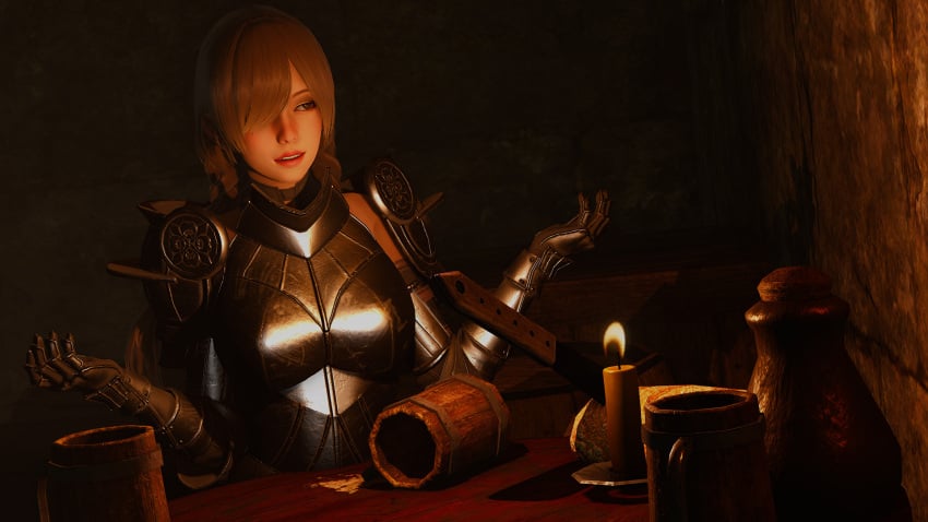 1girls 3d armor armored armored_female armored_gloves breasts brown_eyes brown_hair candle candlelight caribdis clothed clothing dalia_(eternum) dungeon eternum female female_focus female_only hair_over_one_eye light-skinned_female light_skin long_hair medieval medieval_armor medieval_armour medieval_fantasy medium_breasts safe safe_for_work seductive seductive_eyes seductive_look seductive_smile sfw shoulder_armor shoulder_blades shoulders solo solo_female solo_focus stone_wall sword tagme twintails video_game video_game_character video_games white_skin white_skinned_female