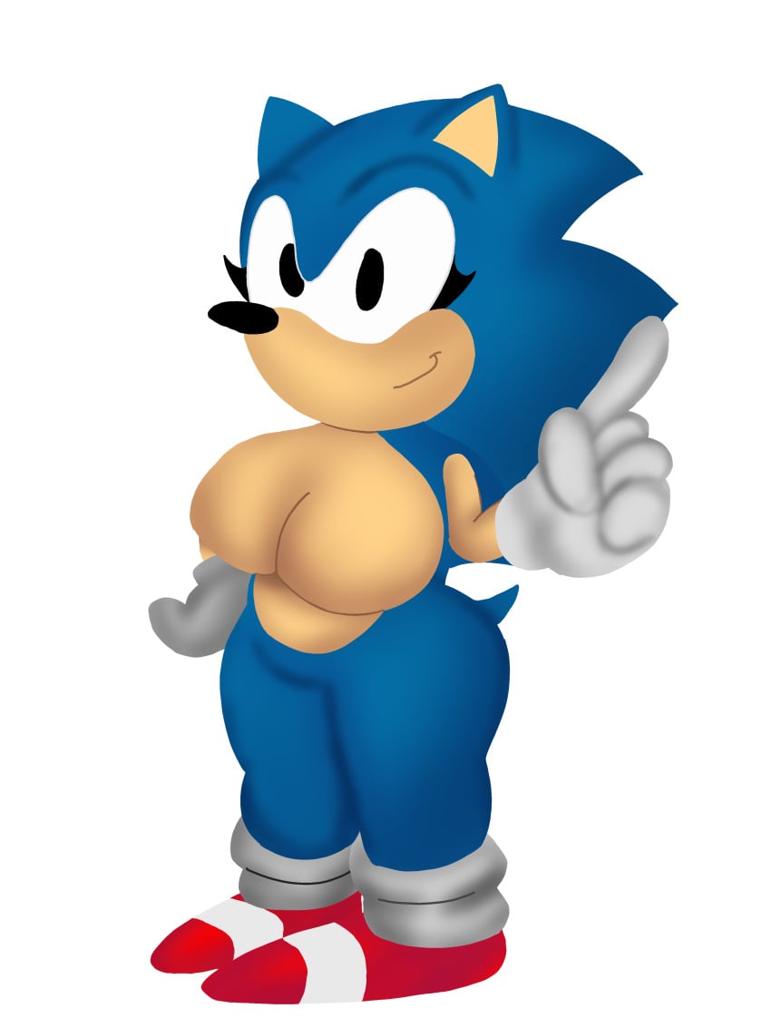 breasts female female_only hedgehog rule_63 sega sonic_(series) sonic_the_hedgehog sonic_the_hedgehog_(series) thick_thighs