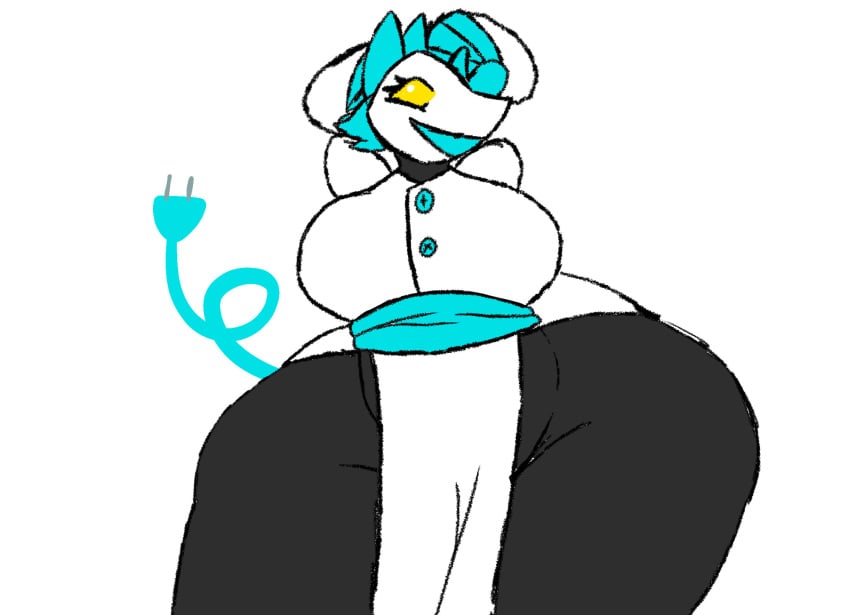 big_ass big_breasts breasts bubble_butt deltarune female furry huge_ass huge_breasts poppedcherryjames tagme tasque_manager_(deltarune) thick_thighs wide_hips