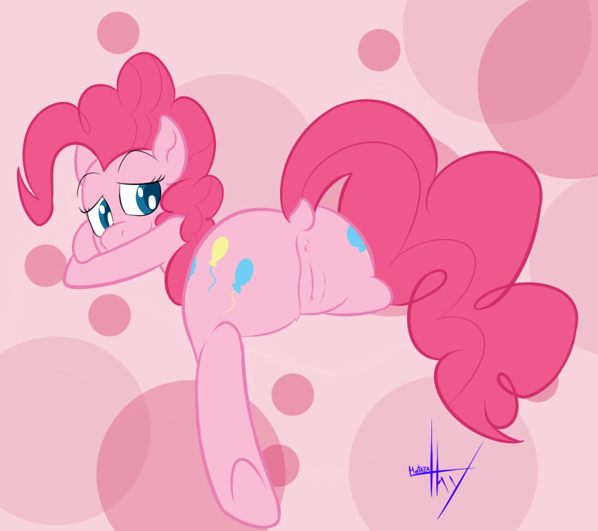 2013 anus ass blue_eyes cute cutie_mark equine female friendship_is_magic hair horse mostazathy my_little_pony pink_fur pink_hair pinkie_pie_(mlp) pony pussy smile solo straight_hair