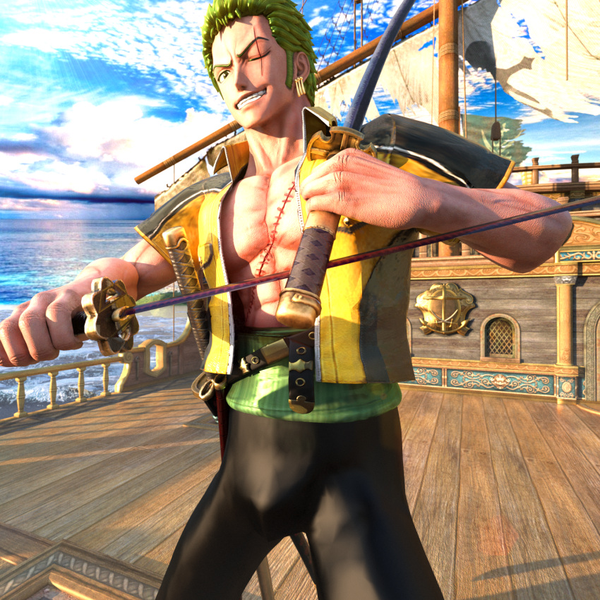 Roronoa Zoro (One Piece) Rule 34 Image