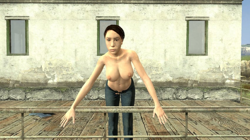 1girls artist_request breasts citizen citizen_(half-life_2) citizen_(half-life_series) female female_only half-life half-life_(series) half-life_2 human human_female nipples solo topless valve_(company)