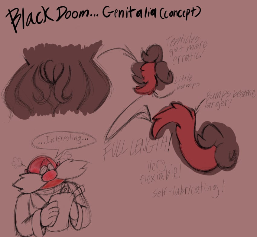 black_arms_(sonic) black_doom blush concept_art gerald_robotnik penis shadow_the_hedgehog_(game) tentacle_penis