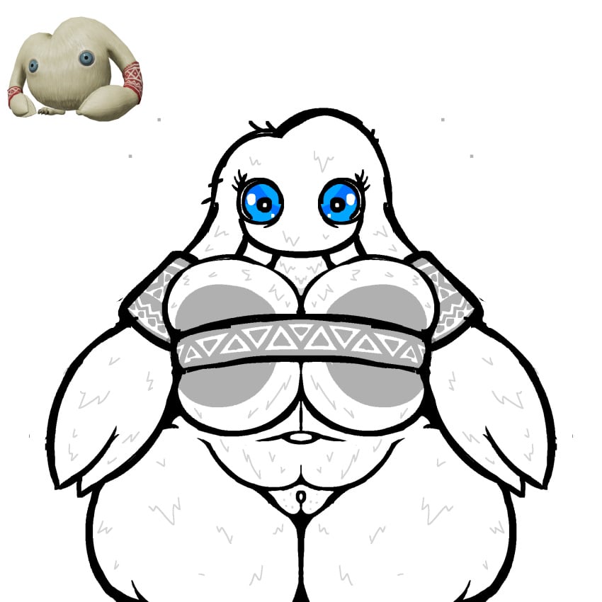 anthro anthrofied ear_hands filthyskull huge_ass huge_breasts mamuta mamuta_(pikmin) pikmin tagme thick_thighs wip