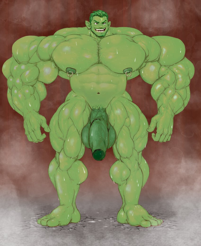 abs balls beast_boy beast_boy_(teen_titans) beast_boy_(teen_titans_go!) biceps big_areola big_muscles big_nipples brutification cock dc_comics gay hyper_genitalia hyper_muscles hyper_penis male male_only muscle muscle_growth musclegut muscles muscular muscular_arms muscular_ass muscular_legs muscular_male muscular_thighs nipple_piercing nipples pecs pectorals testicles triceps