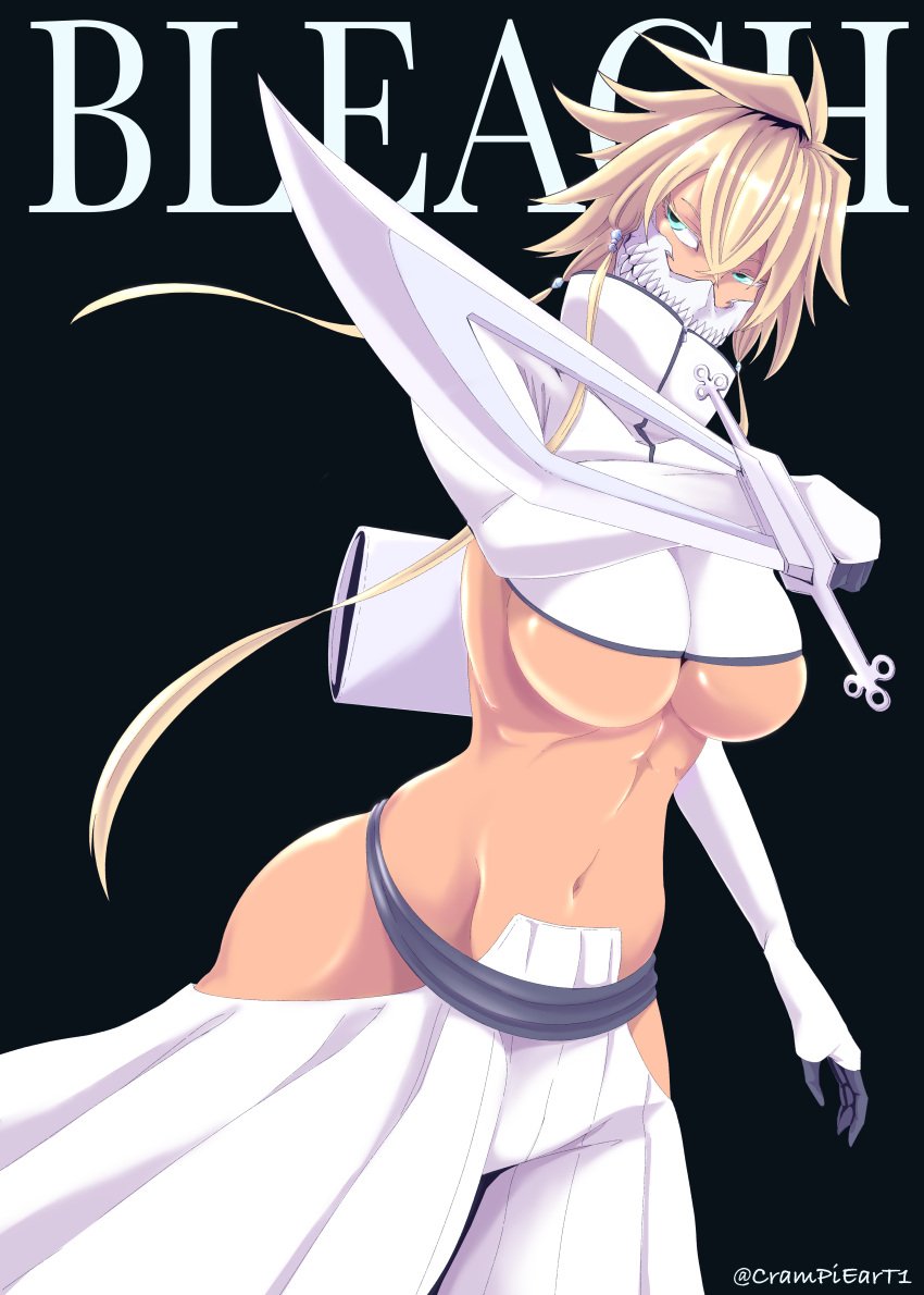 abs arrancar big_breasts bleach blonde_hair creampieart1 fanart sword tanned tanned_female tanned_skin tia_harribel underboob