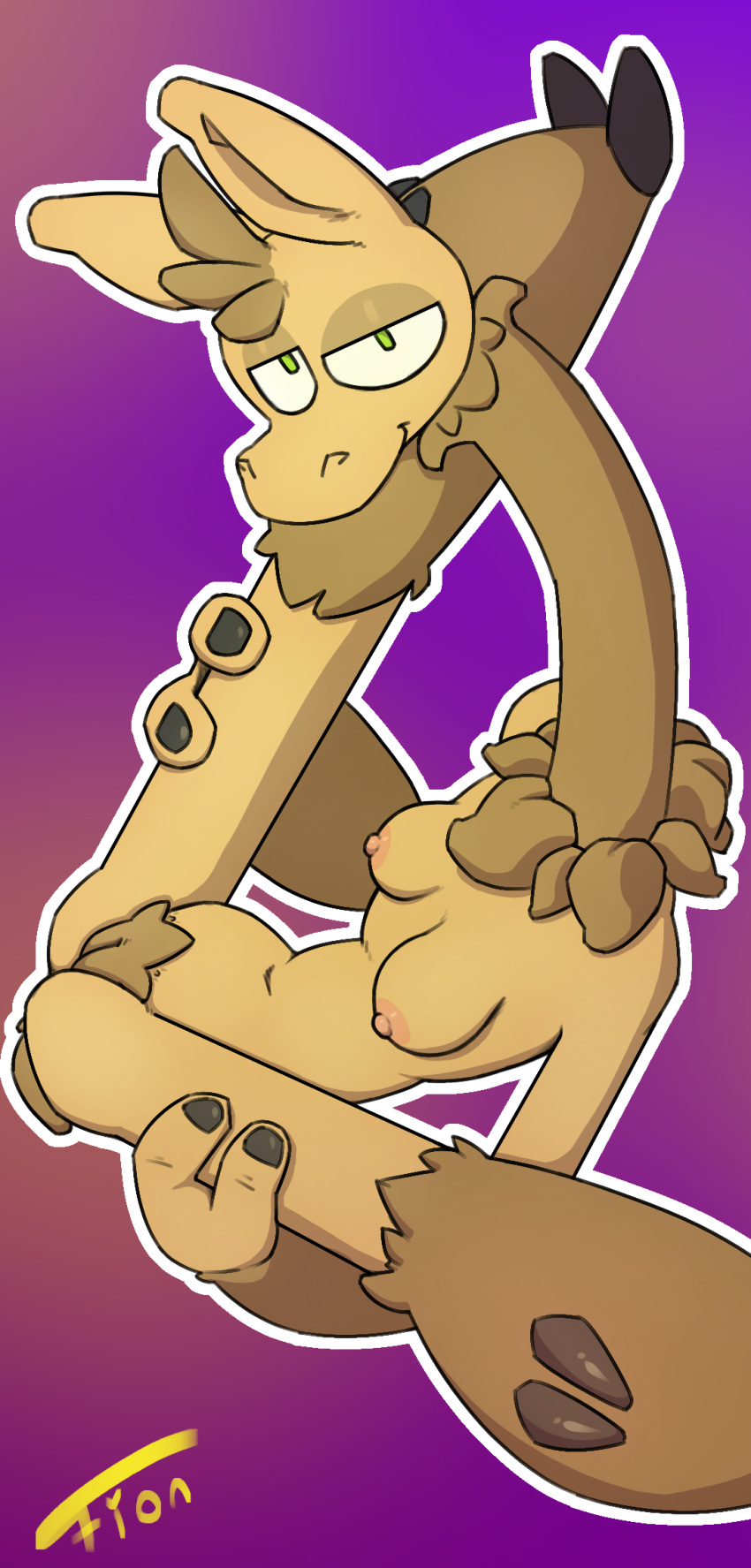 anthro anthro_only breasts camelid female fionthebunny flexible genitals hi_res llama long_neck mammal nipples nude pubes pussy spread_eagle spread_legs spreading